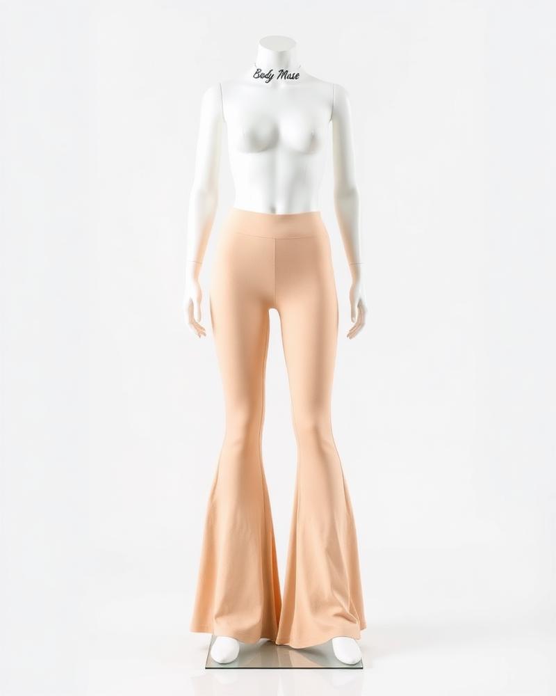 Beige Flare Pants