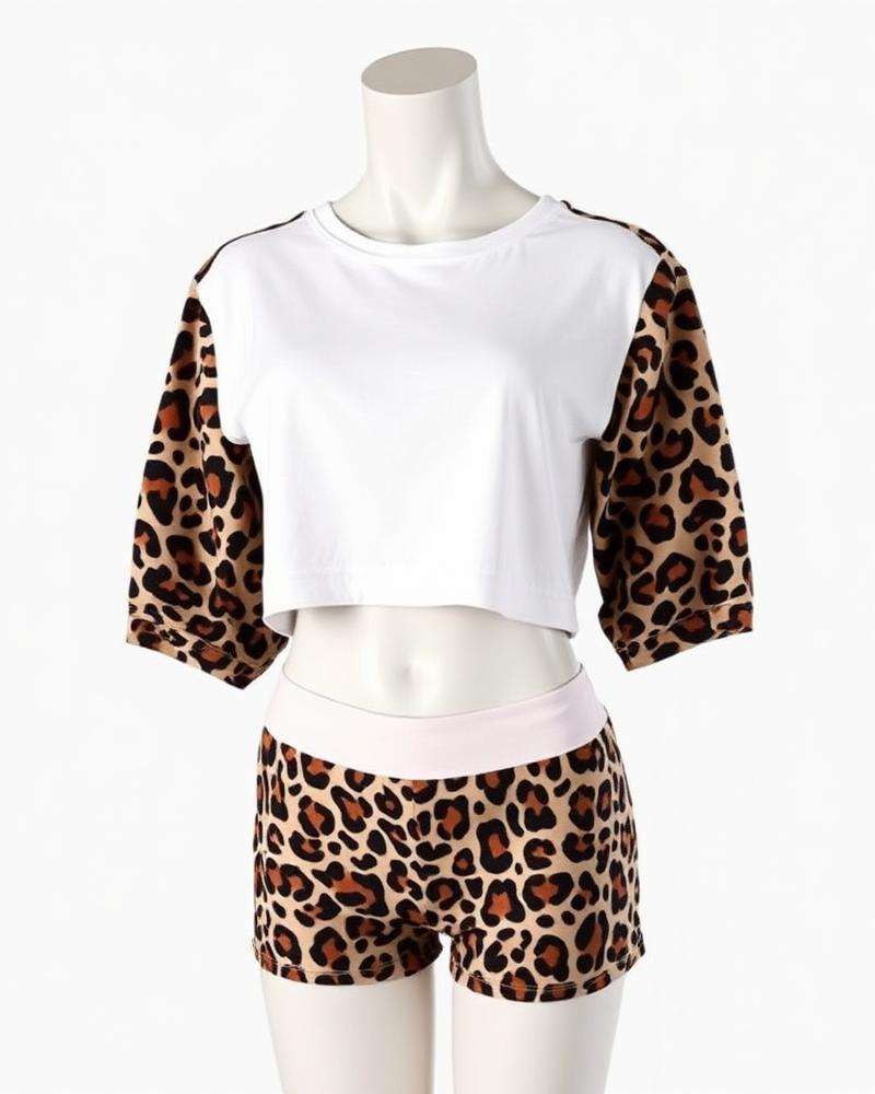 Leopard Short Set
